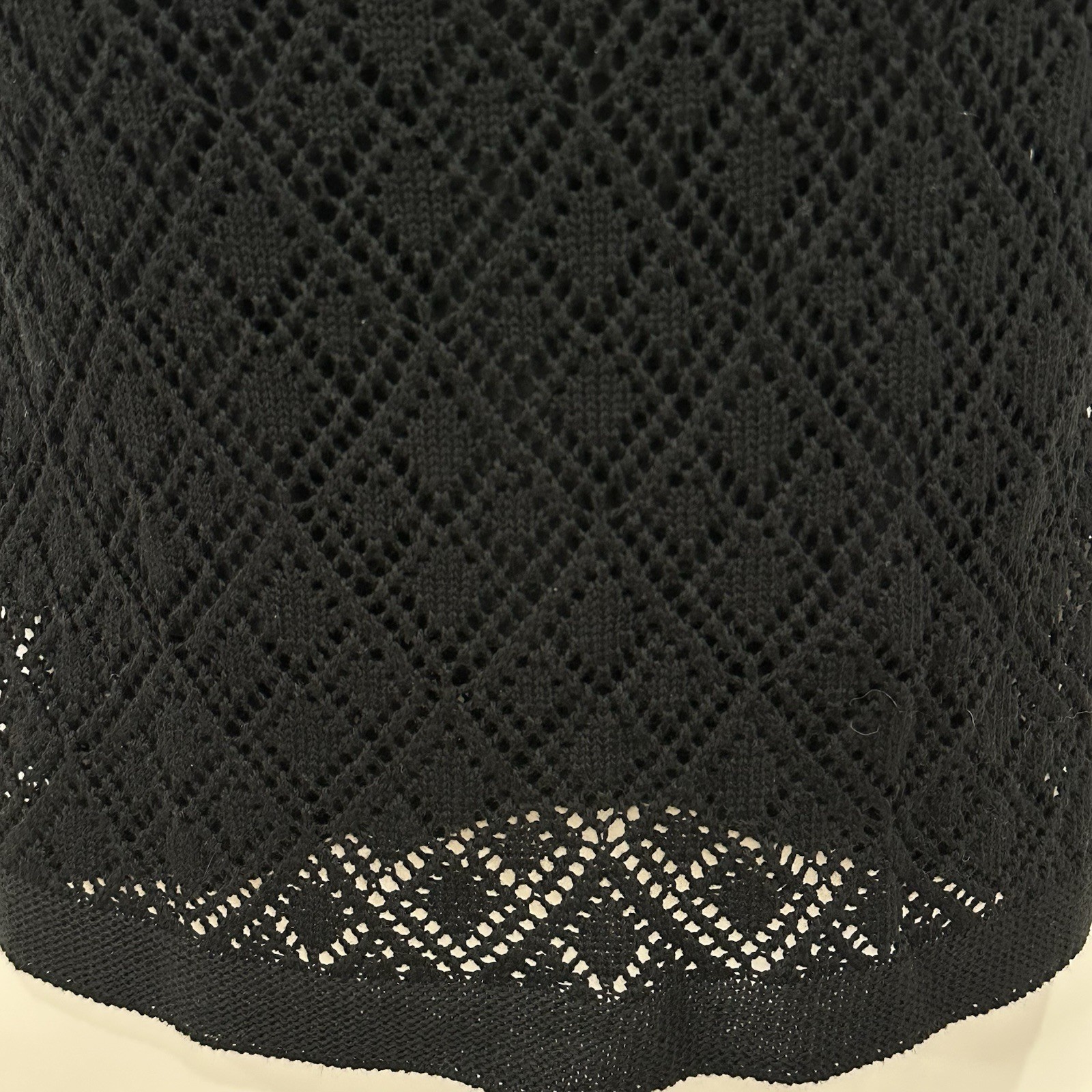 Sage The Label Crochet Backless Mini Dress Large Black Boho Festival Vacation