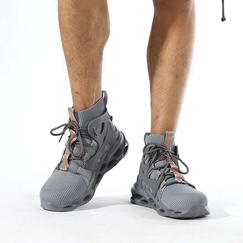 MENS WORK BOOTS STEEL TOE NON SLIP SAFETY SHOES SPORTS INDESTRUCTIBLE SNEAKERS