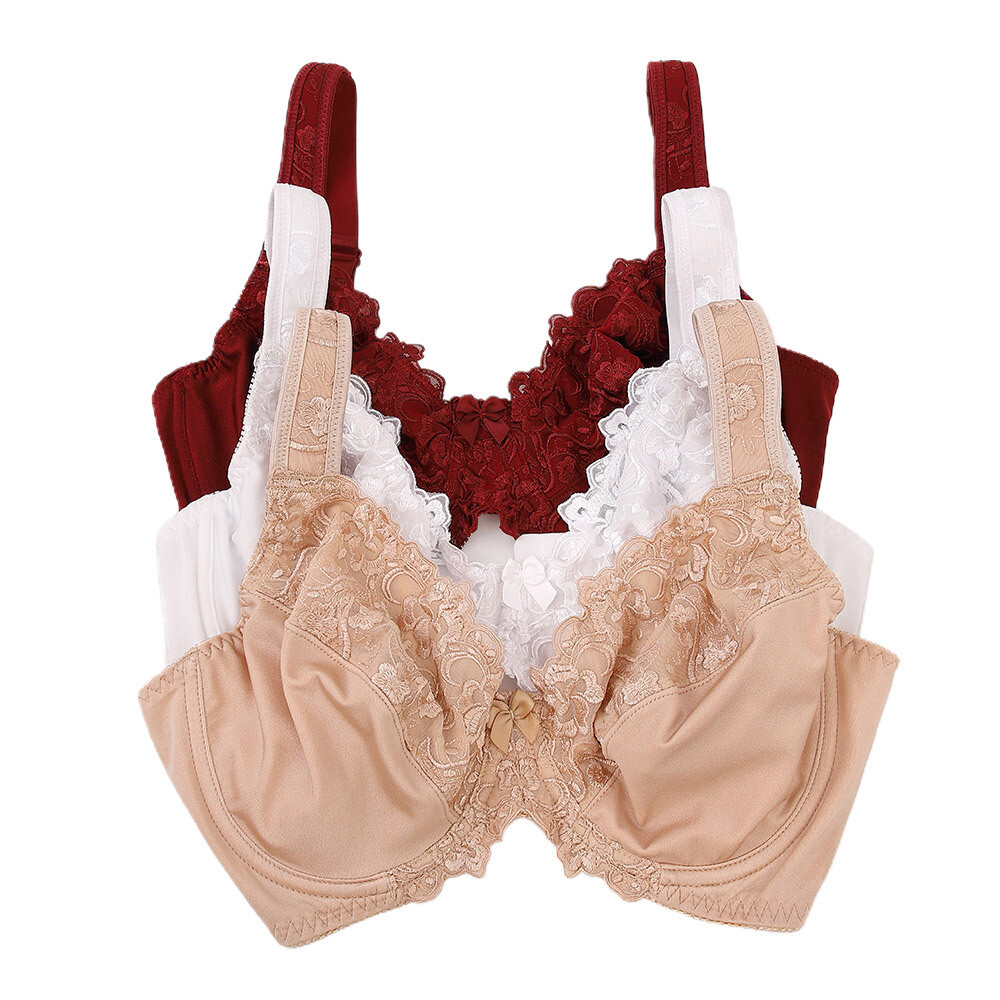 32-54 DFGHIJ Cup Plus Size Bra Bralette Women Sexy Underwired Minimizer Full Cup