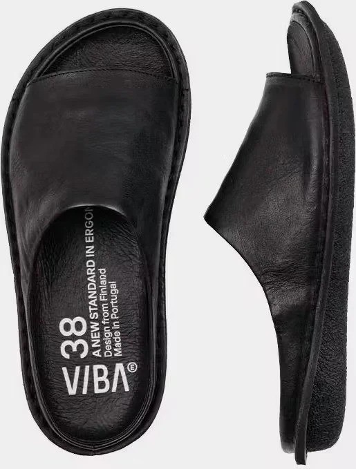 VIBA Saint Tropez Leather Sandals Dad 90s Boho Chic Minimalist Womens 39 New