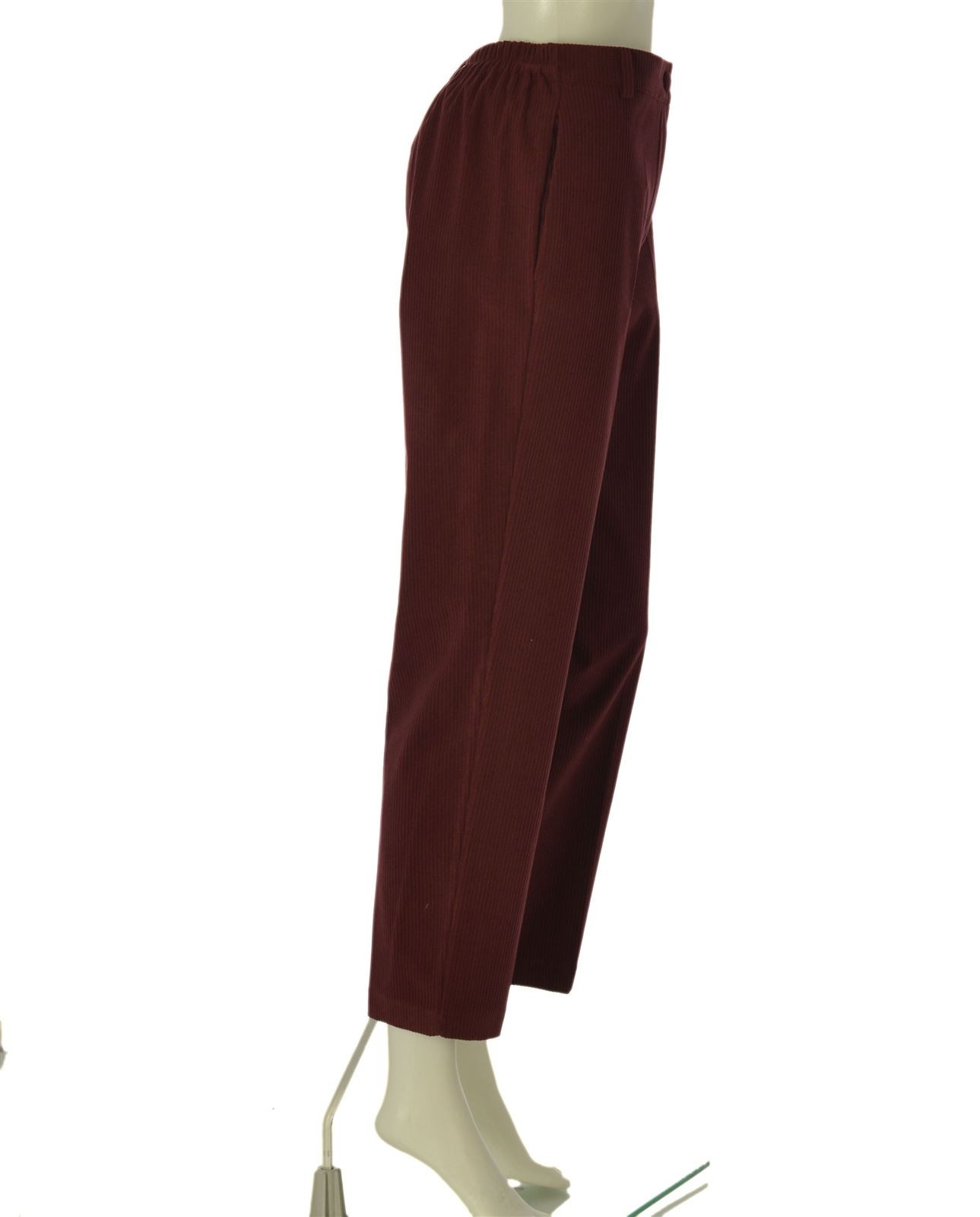 WOMEN’S TROUSERS GRIFFAI VELVET ELASTIC BUTTON ZIPPER LOOPS ART. 5987