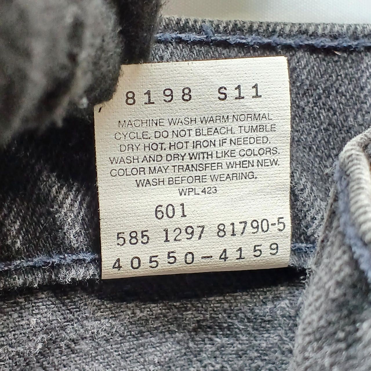 LEVI’S 550 Denim Pants Black 3634 Made in USA 585 1297 81790 Used