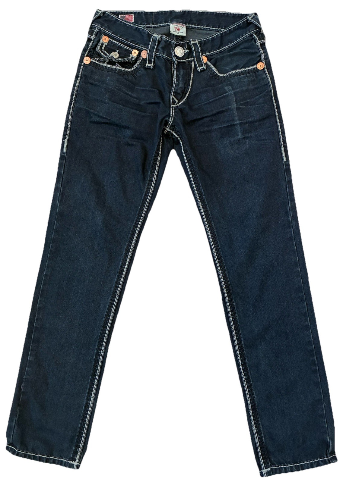 Y2K True Religion Ricky Super T Straight Fit Denim Jeans Size 32