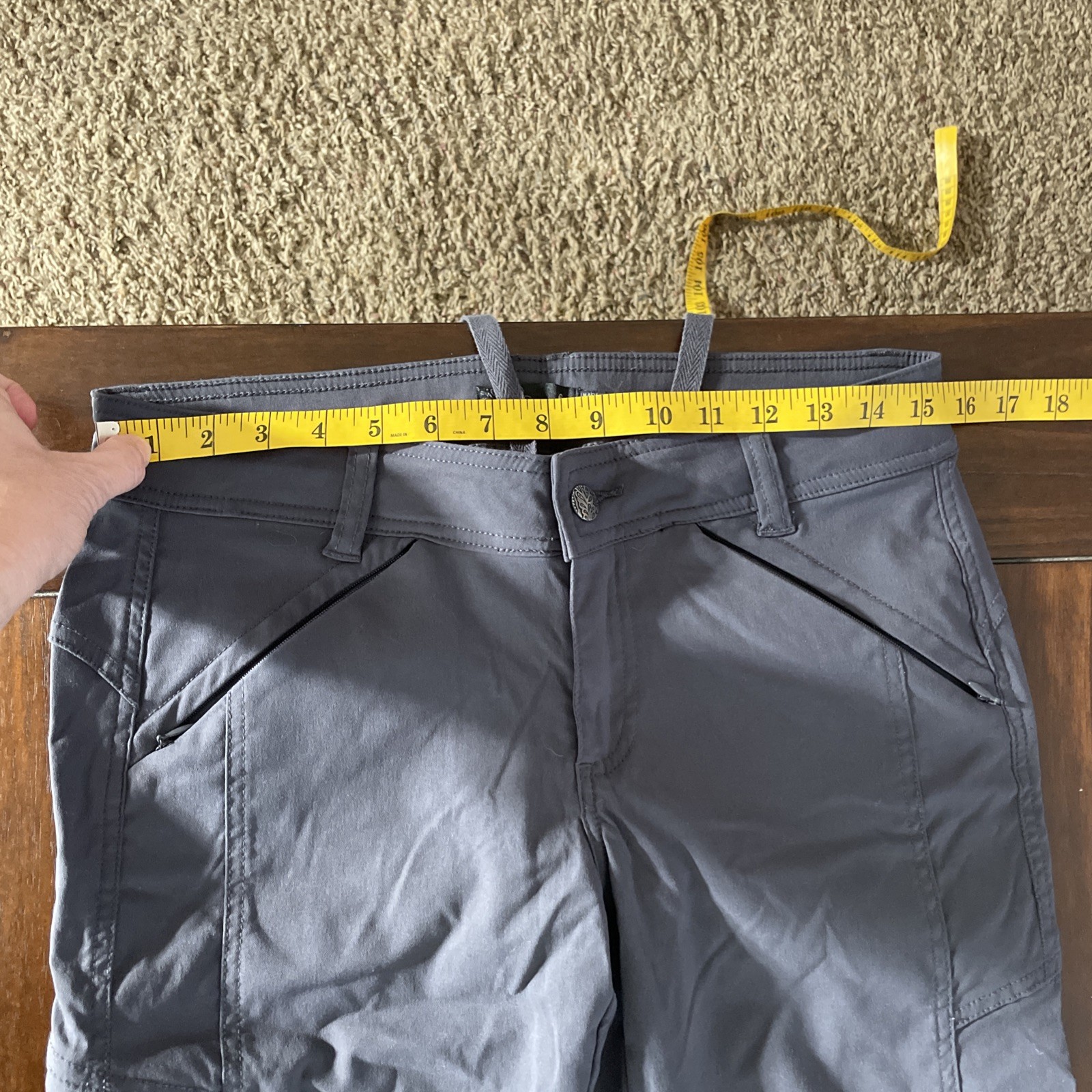 Prana Womens Halle Stretch Hiking Pant Sz 6 UPF 50+ Water/Abrasion Resistant