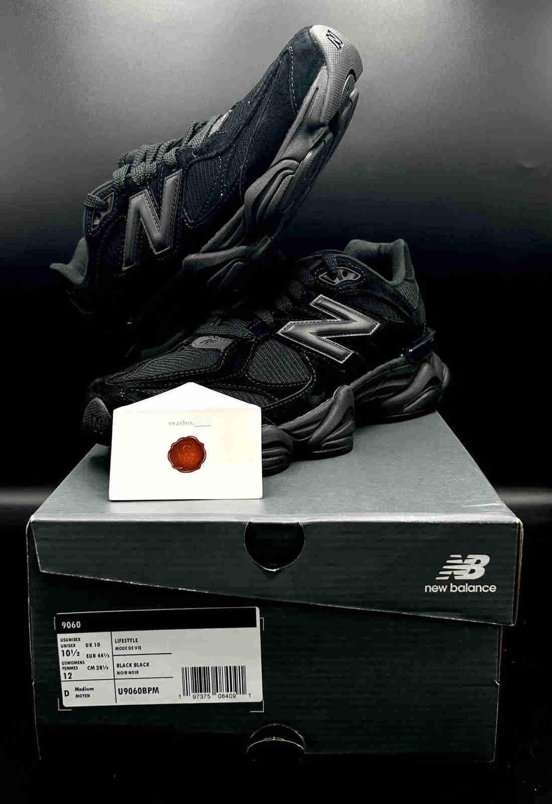 New Balance 9060 ‘Triple Black’ U9060BPM Ship Now