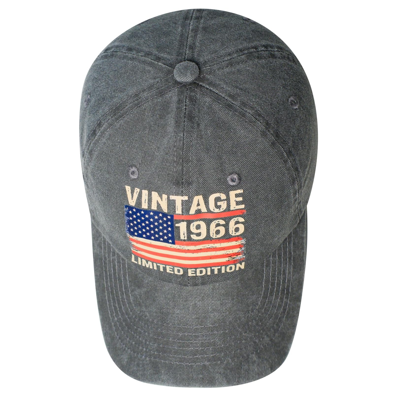 60th Birthday Gifts for Men 1966 60 Year Old Man One Size-Large, Dark Grey
