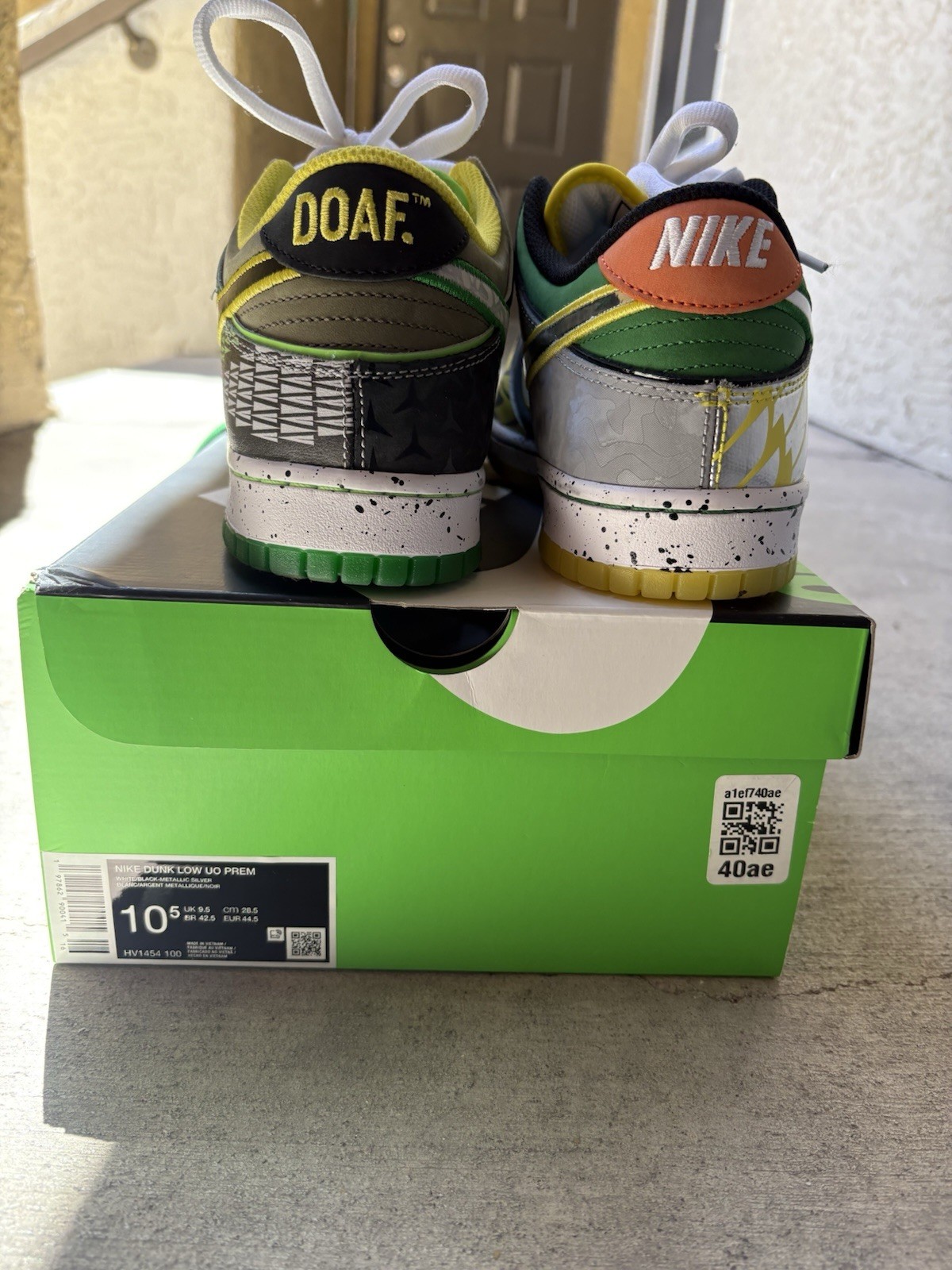 Nike Dunk PE Low What the Duck – University of Oregon Away – Size 10.5