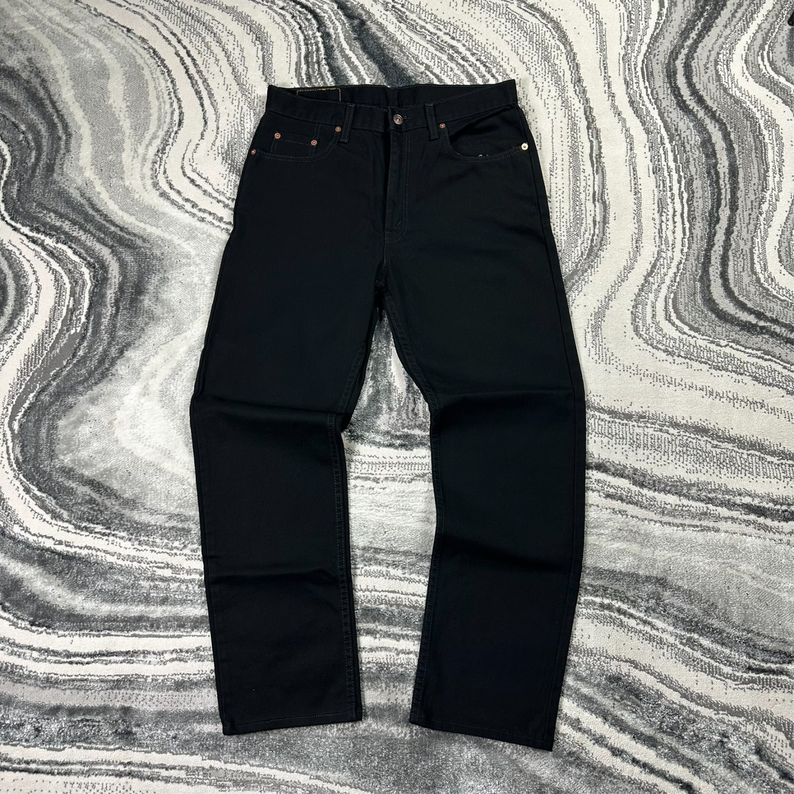 Vintage Levi’s 615 05 UK Made Black W32 L32 Straight Leg Denim Jeans