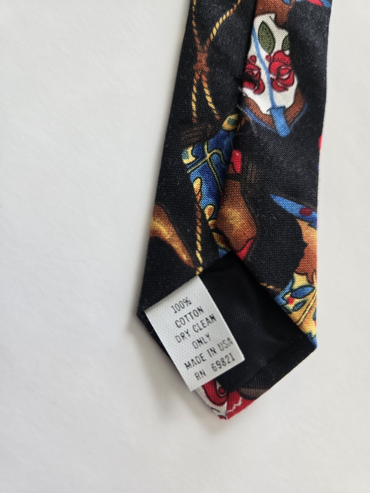 ROCKMOUNT RANCHWEAR Men’s Cotton Cowboy Boot Print Tie 3.5in X 55.5in