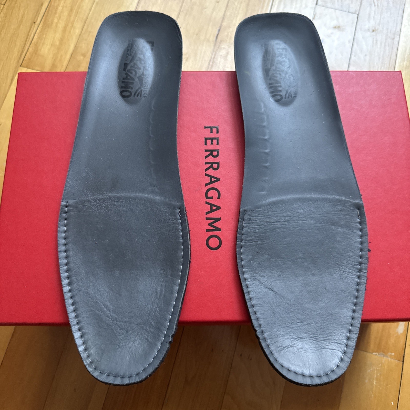 Salvatore Ferragamo Men’s Shoes, Moccasin Dark Blue US Size 12 with box