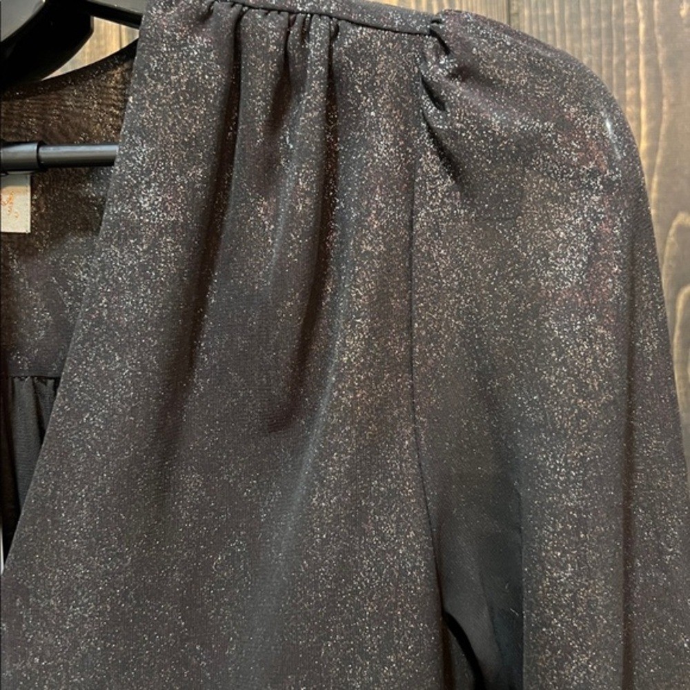 Veronica M Drop Waist Shimmer Dress XS Black Snake Fairy Grunge Whimsigoth Boho