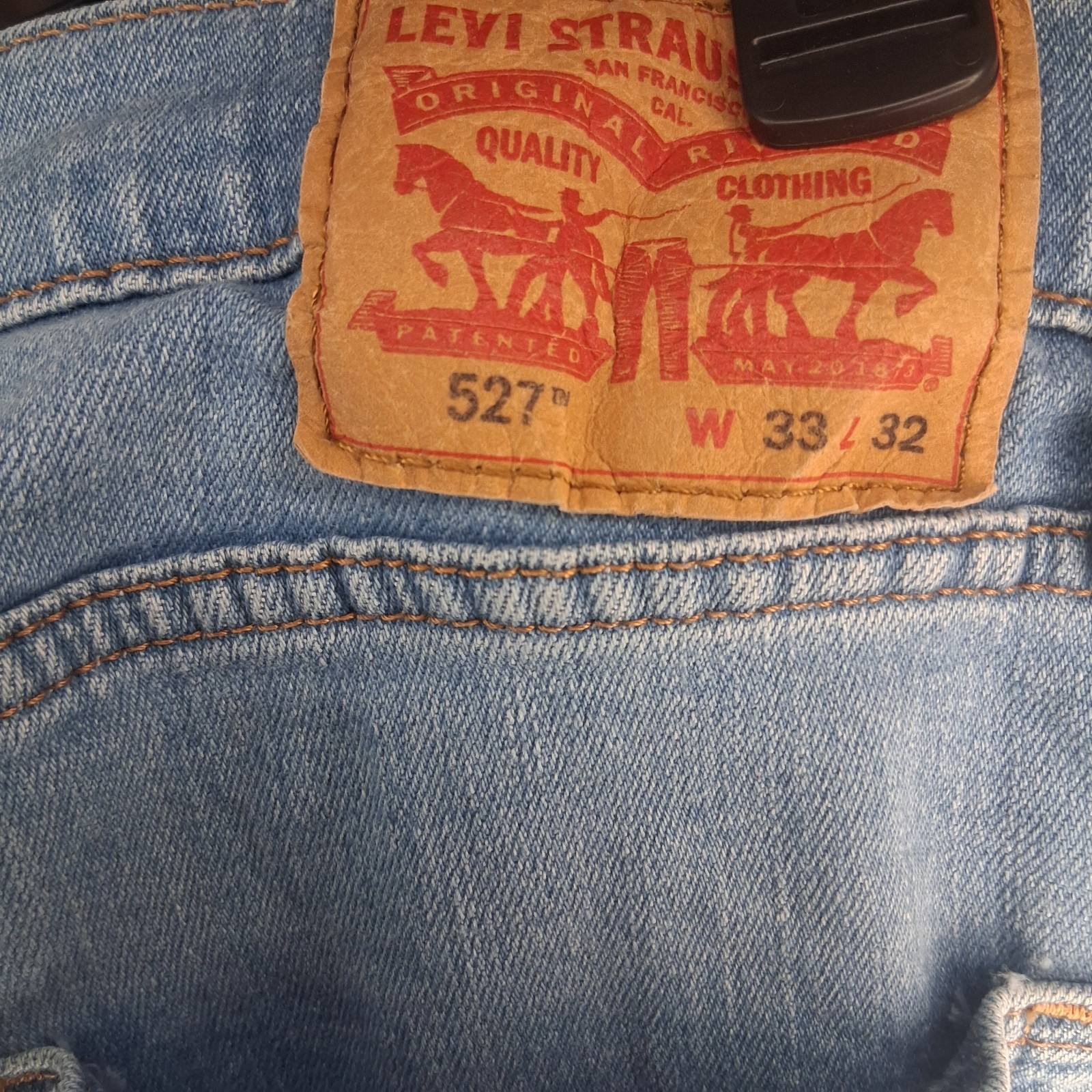 Levi’s Series 527 Bootcut Jeans Men’s Blue Denim Cotton size: 33×32
