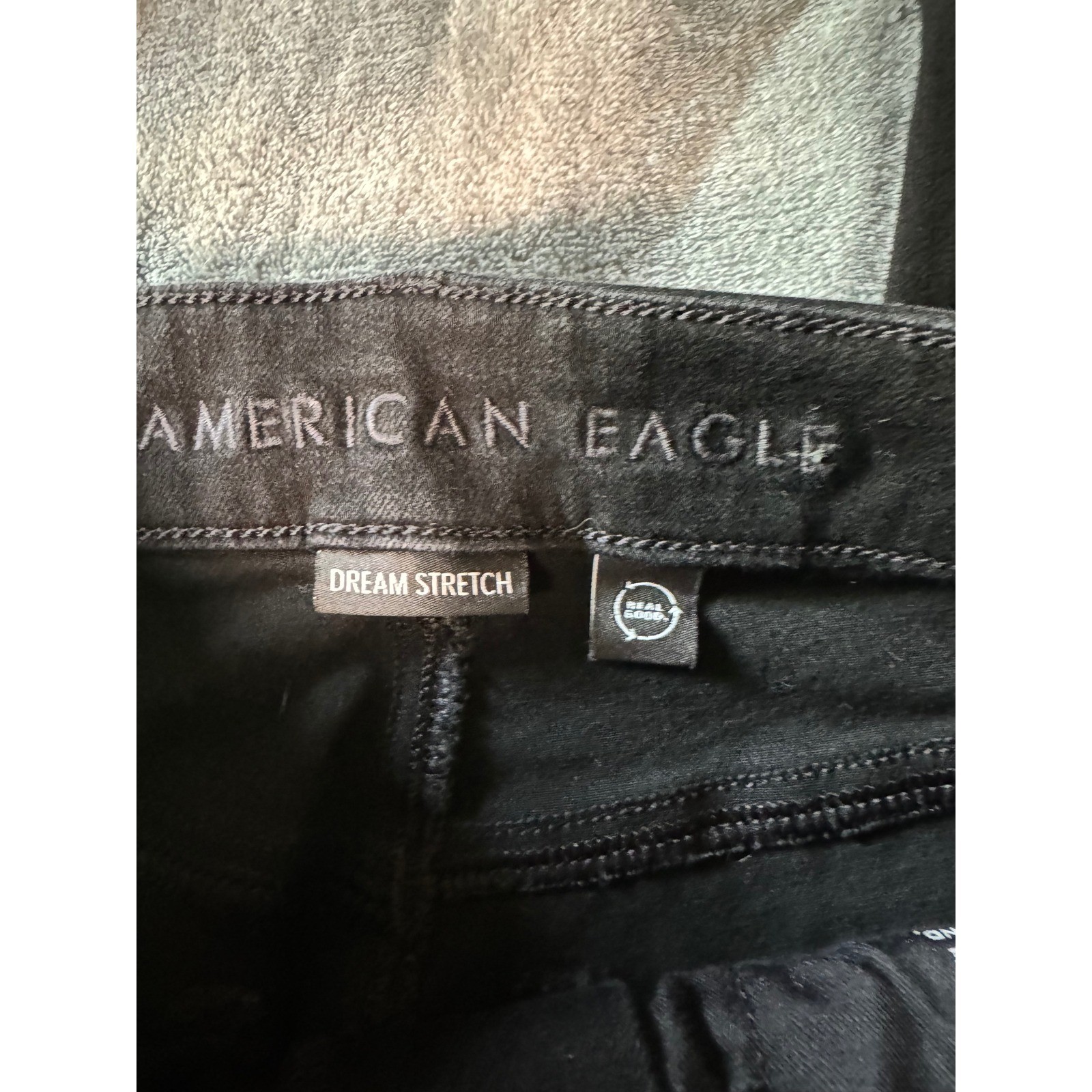 American Eagle Dream Stretch High Waisted Skinny Jeans Black Women Size 00 Reg