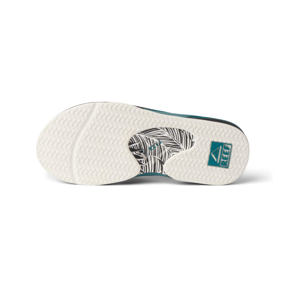 REEF Men’s Fanning Bottle Opener Water-Friendly Flip-Flops – Grey/Palm/Spruce