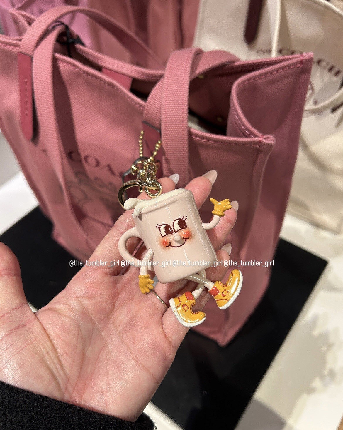 Coach Coffee Shop Lil Miss Jo Keychain
