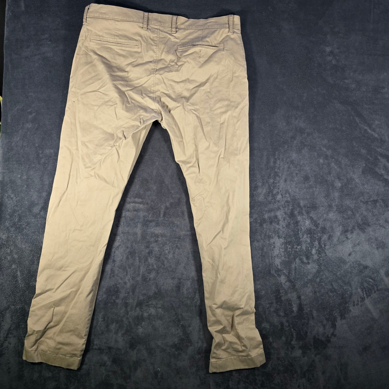 J.Crew Stretch Chinos Pants Casual Everyday Khaki Beige W35 L32 Mens 35×32