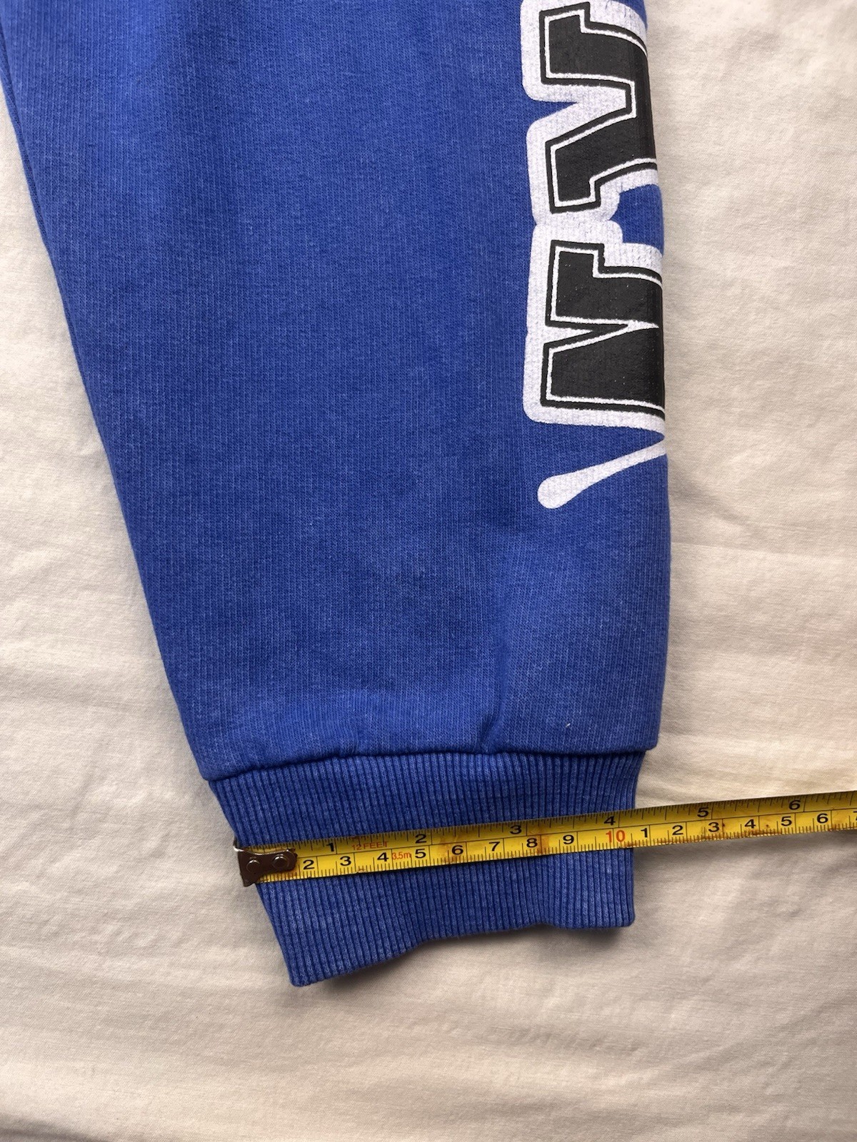 Retro Japanese Pac-Man Hoodie Large Blue Pull Over Long Sleeve Comfy wear Print