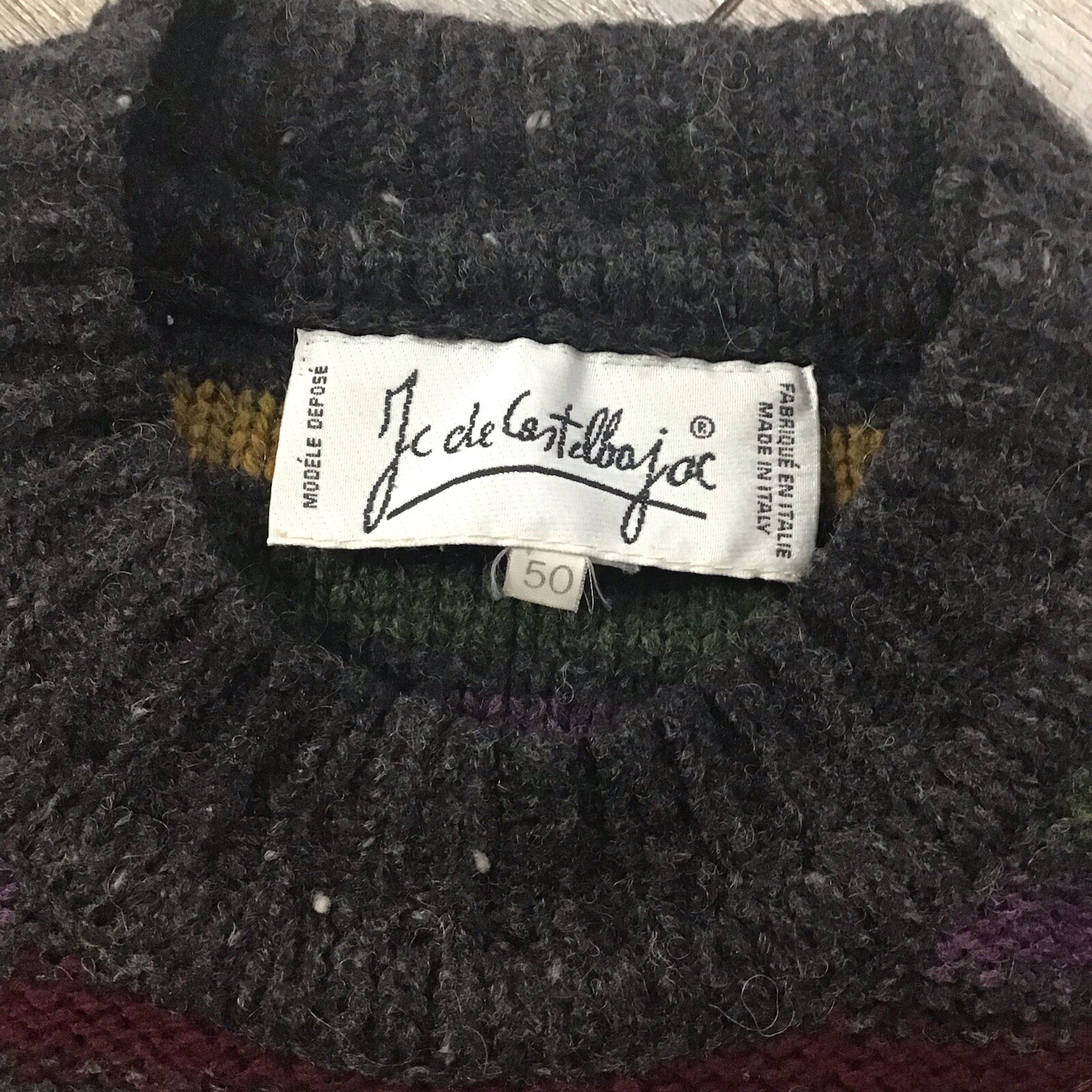 Rare JC De Castelbajac 1990s Sweater Yogi Bear X Woody Woodpecker Size (50)