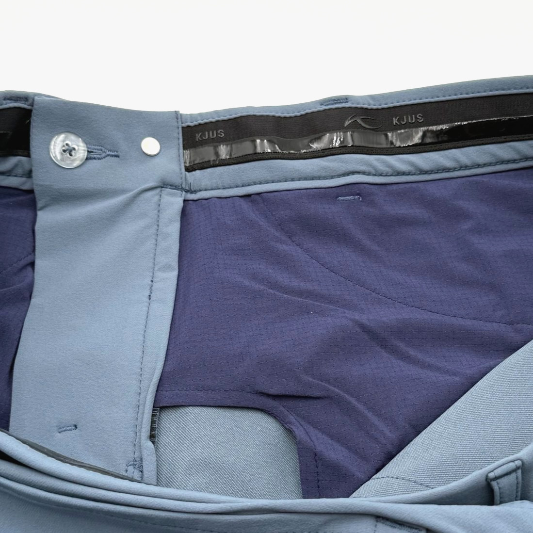 KJUS Ike Performance Golf Pants Tailored Fit 5 Pockets Steel Blue MG20-HO2