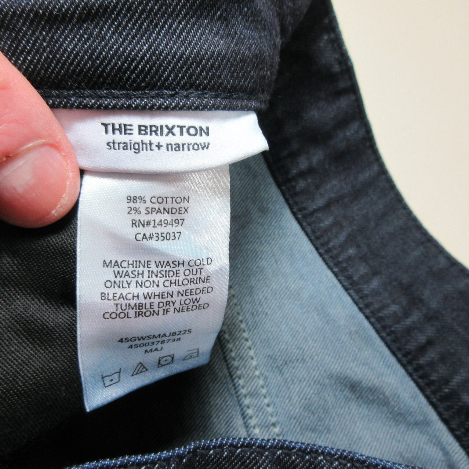 Joes Jeans mens indigo distressed The Brixton straight narrow 30×36 NWT