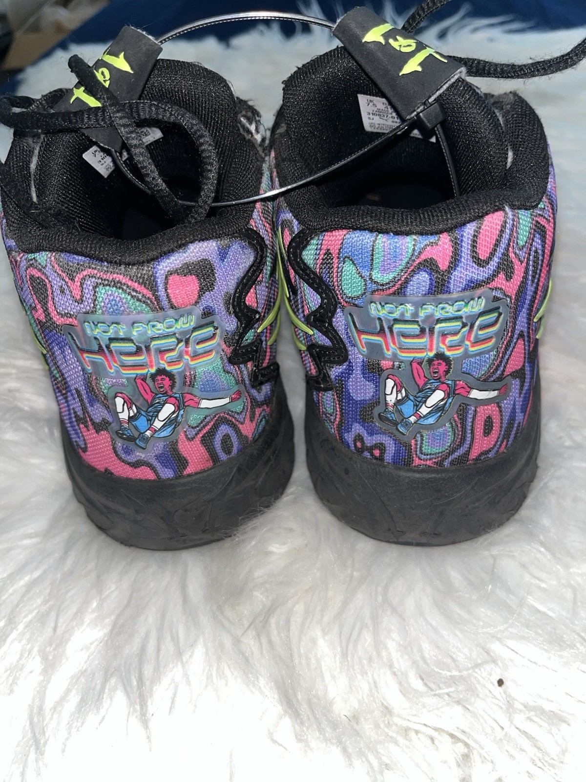PUMA MB.04 Heem Men’s Athletic Sneakers 310837-01 Black/Luminous Pink/Lime