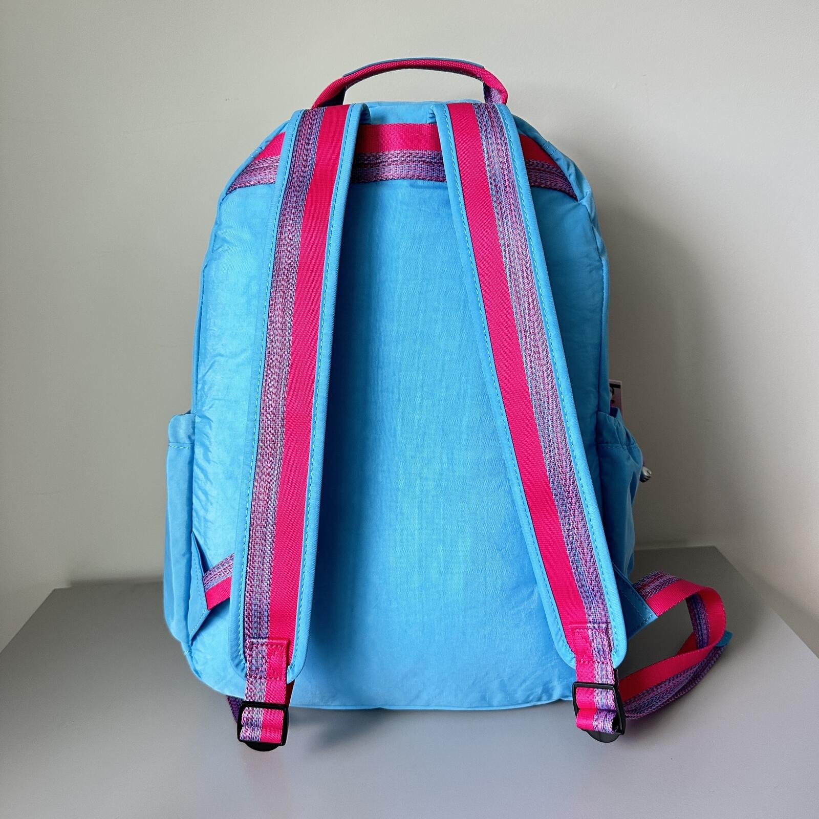 Kipling Seoul Up 17″ Laptop Extra Large Backpack in Blue Fun NWT