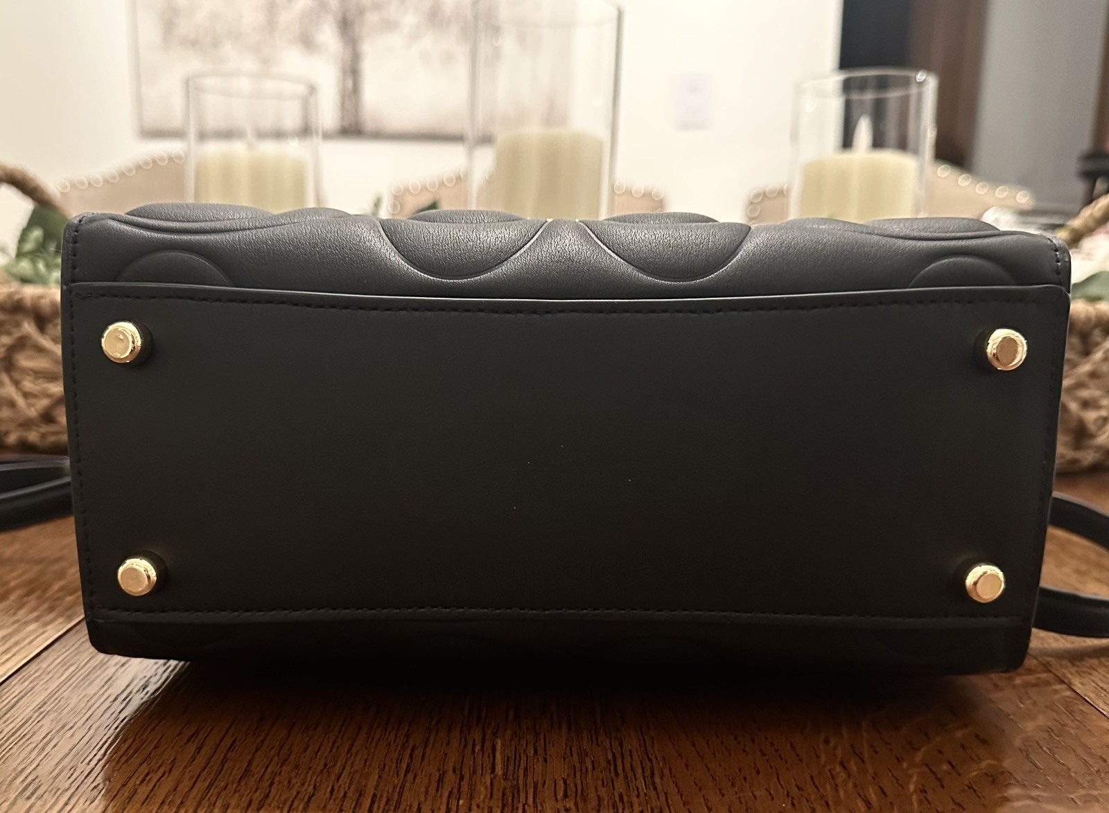 Coach Maggie Small Tote Bag In Signature Leather in Black NWOT – CY670