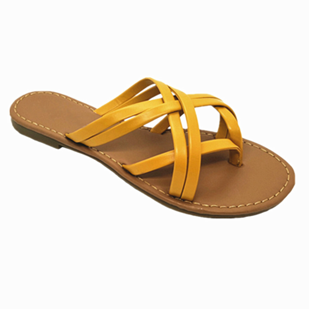 New Women Gladiator Sandals Shoes Thong Flops Flip Flat Size Slipper Shoes