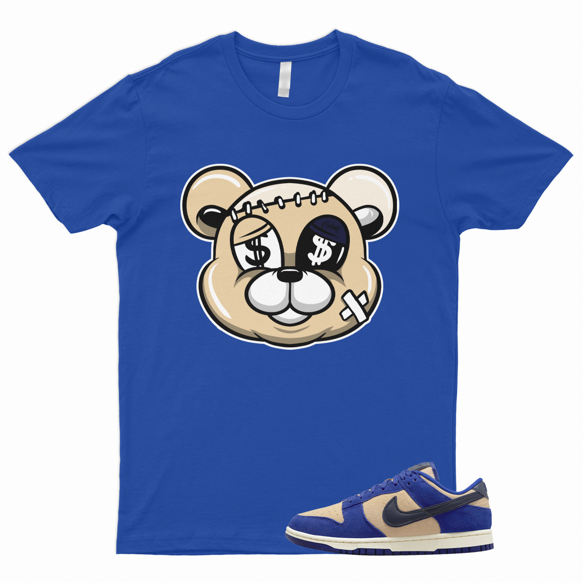 STITCH Shirt to Match Dunk Low Blue Suede Tan Cream Midnight Navy Royal 1 Bagel