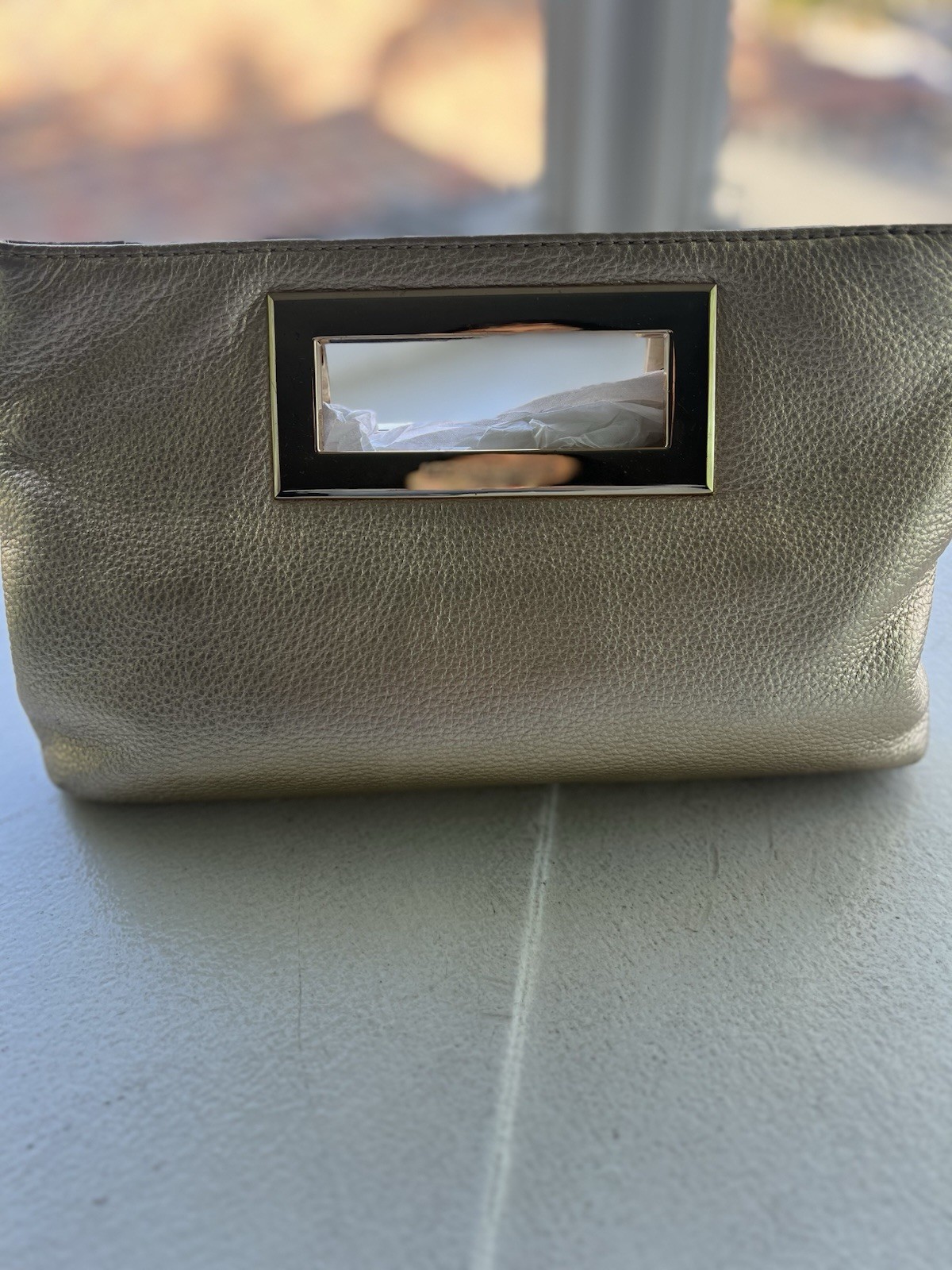 Michael Kors Metallic Gold Clutch
