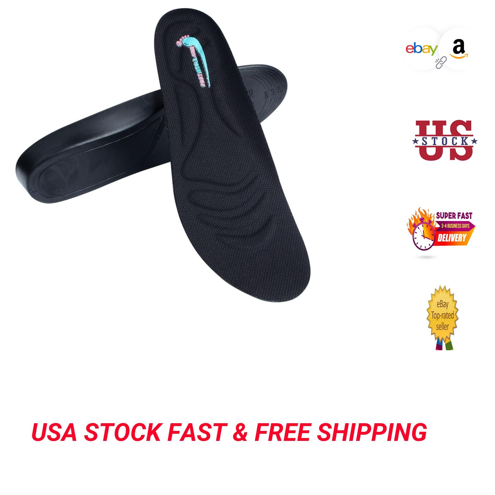 Height Increase Insoles Shoe Lift Inserts 1 Inch Cushioned Breathable Comfort