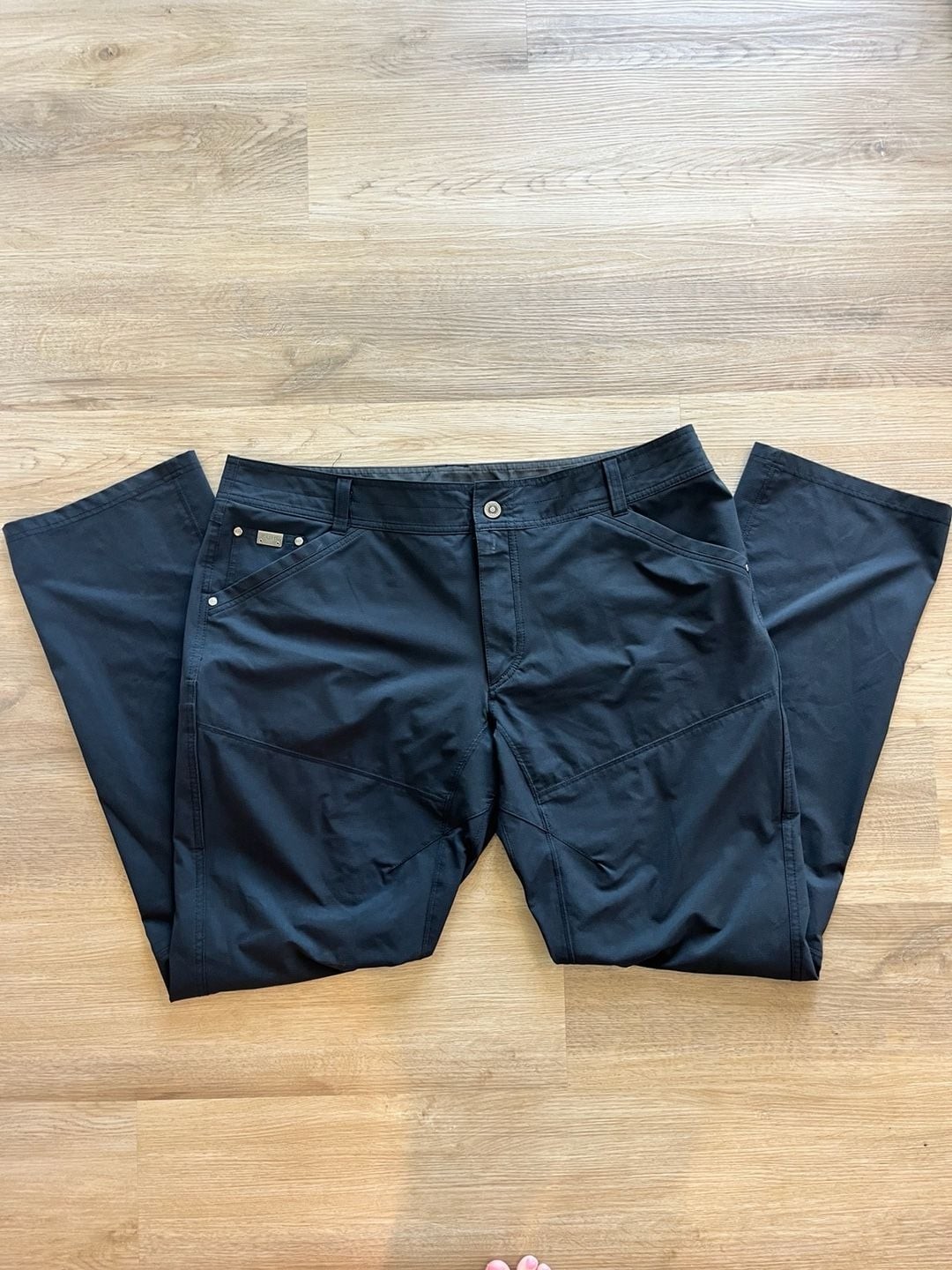 Kuhl, Renegade Hiking/Fishing Pants, Outdoorsy, Durable, Men’s, Black, 40×34