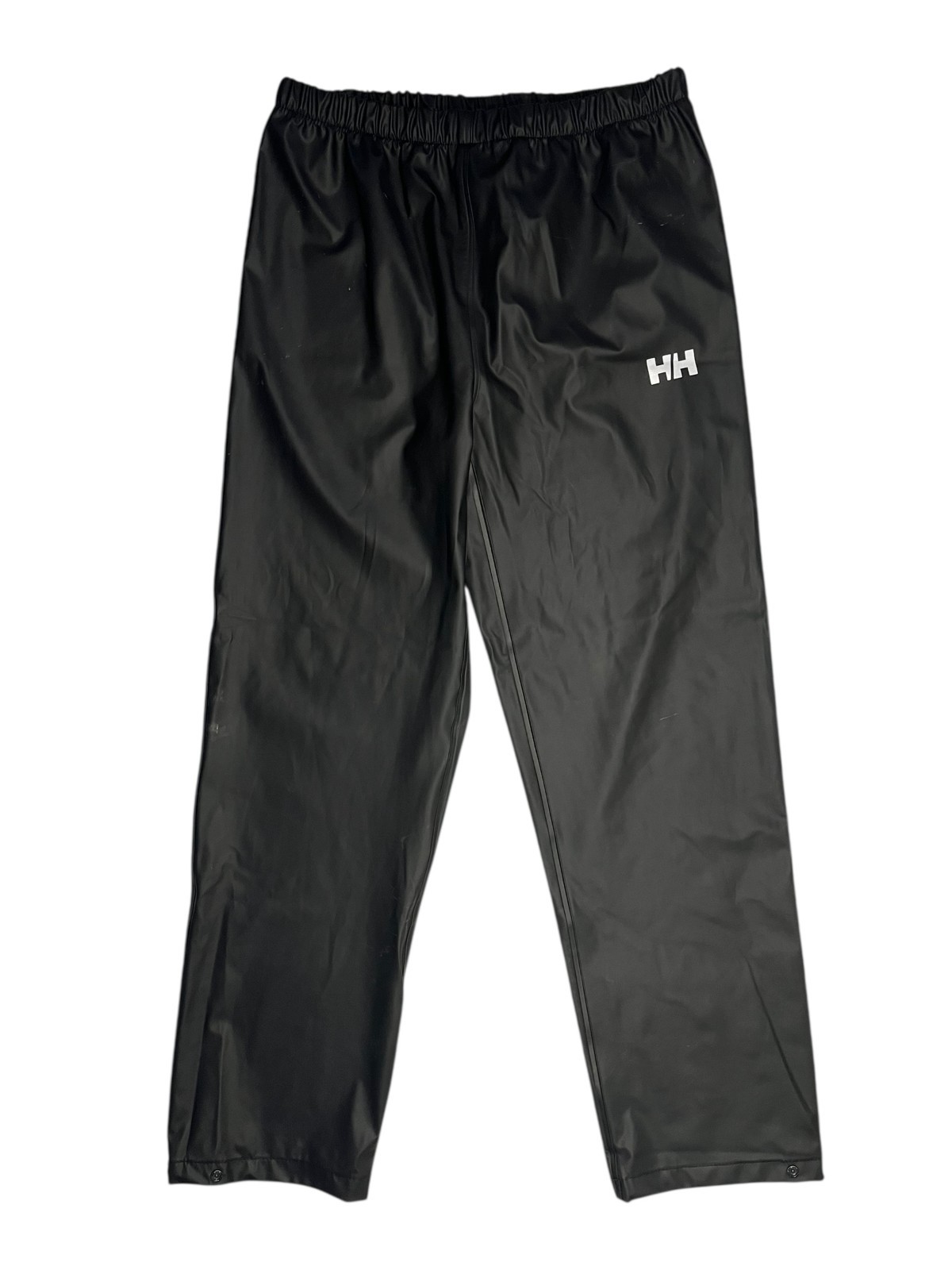 HELLY HANSEN Black 100% Polyurethane OUTDOOR RAIN PANTS Kid Hike Gear YOUTH L/16
