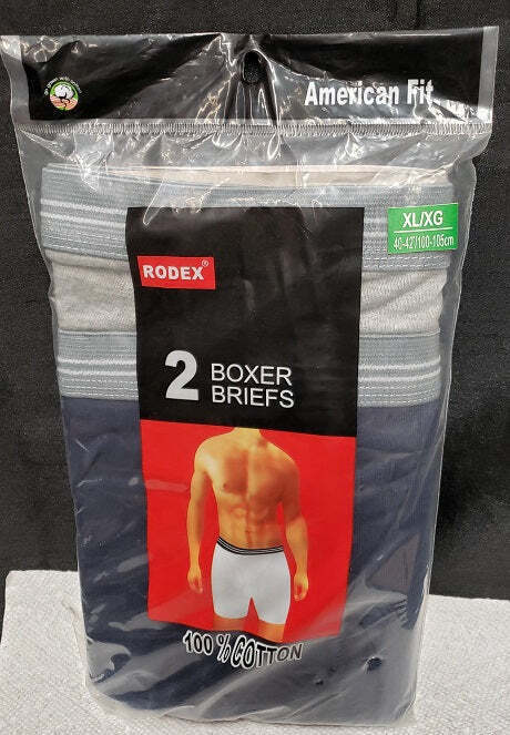 6 Pack MEN’S BOXER Briefs “100% Cotton & Tag Free” Size Up to 4XL