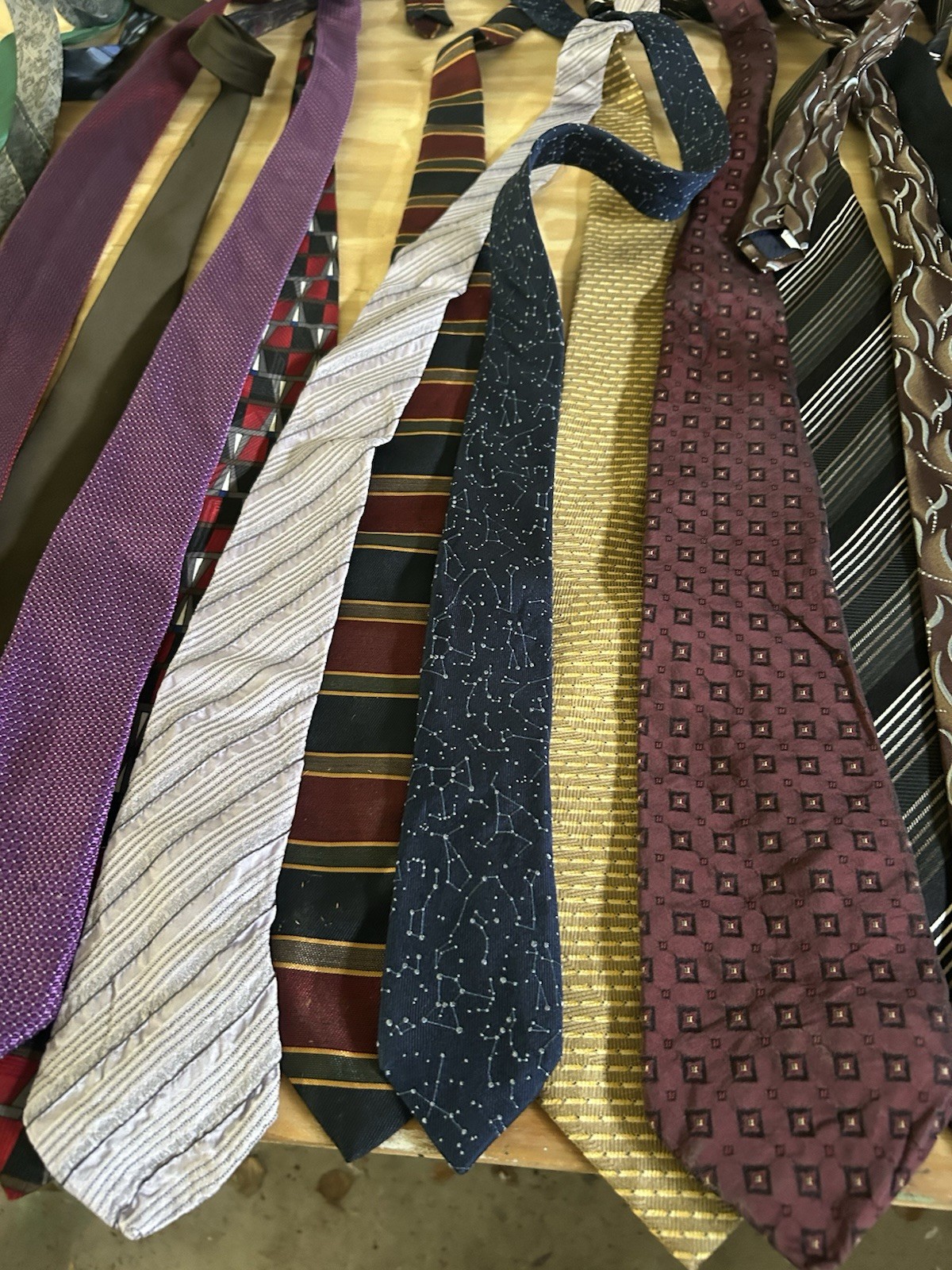 Men’s Assorted Pointed Neckties Tie Lot, Multicolor, Mixed Patterns there is 27