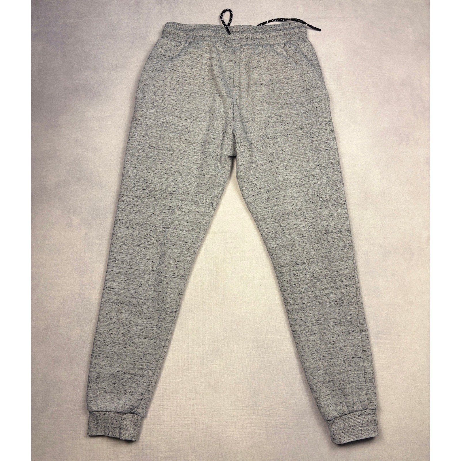 Hollywood The Jean People Mens Gray Space Dye Quarter Zip Hoodie Jogger Set S