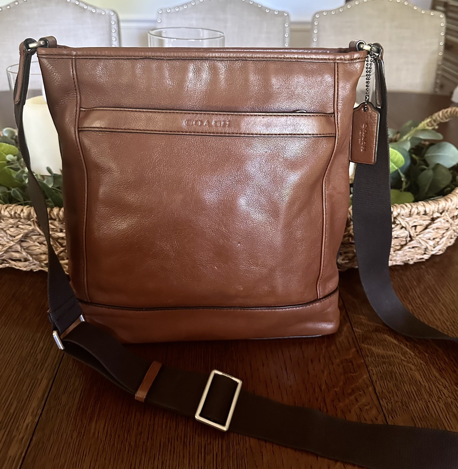 Coach Camden Leather Tech Crossbody Men’s Brown Messenger Bag – CLEAN & PRISTINE