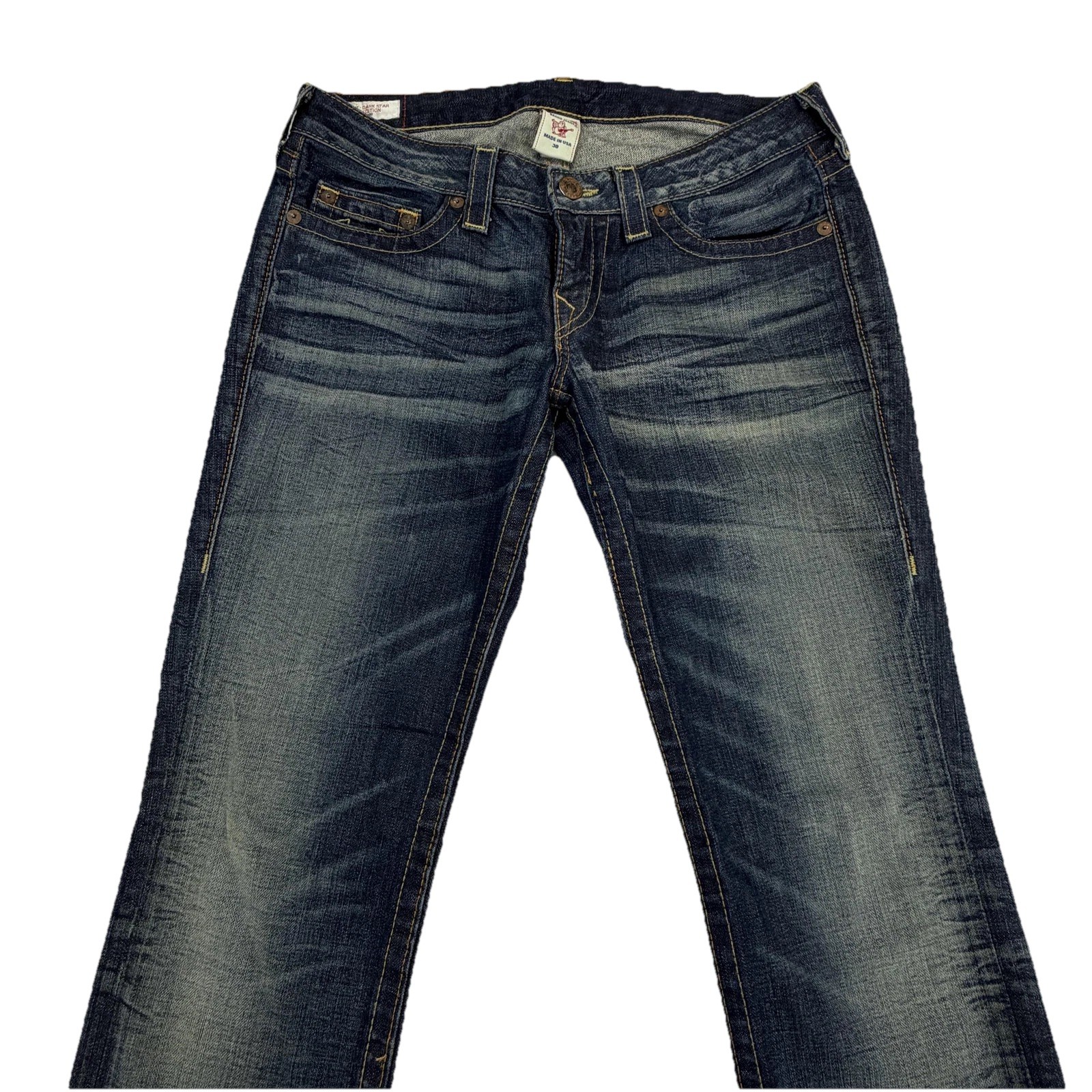 True Religion First Edition Johnny Dark Star Jeans 30×34 Straight Made USA