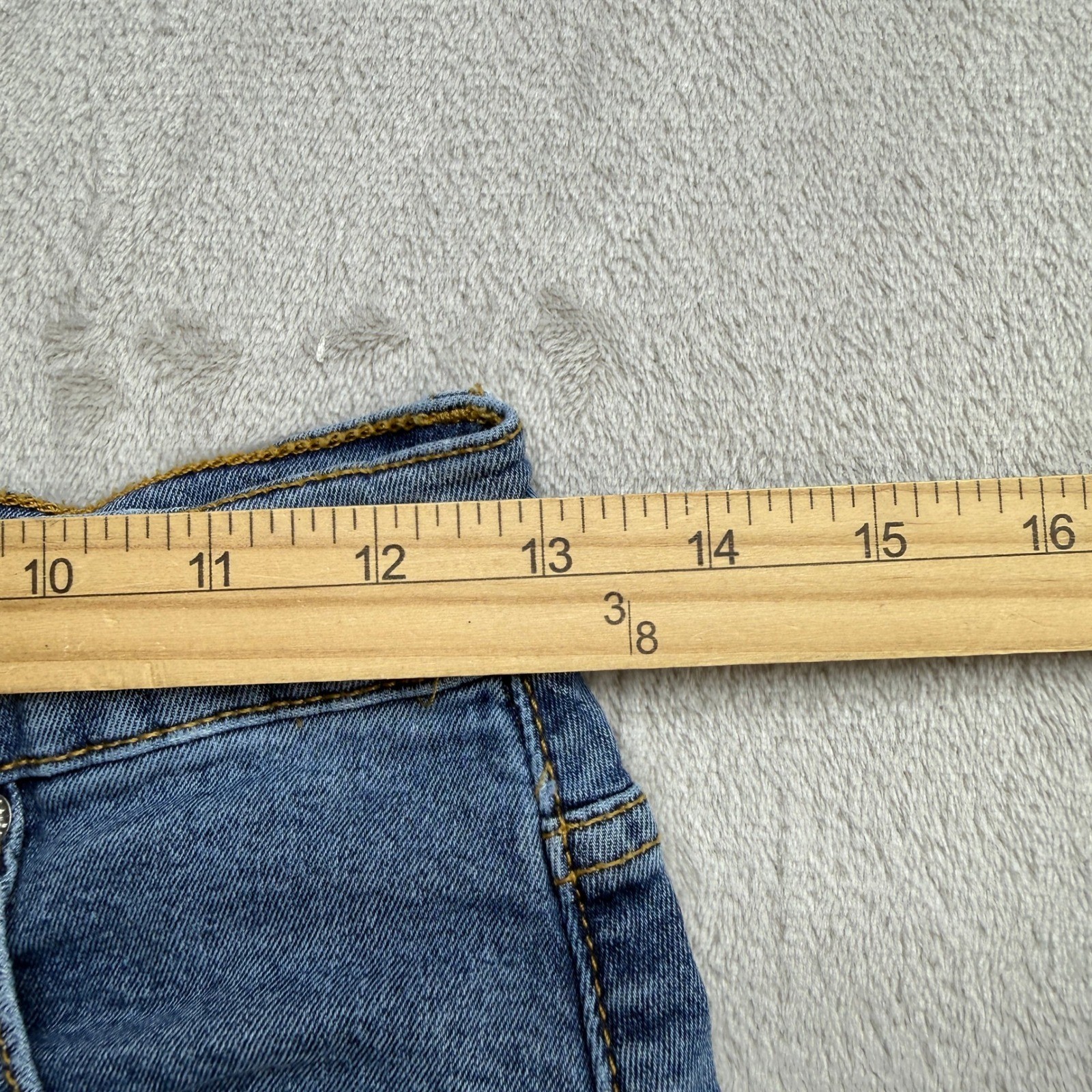 Etica Wide Leg Jeans Womens 26 Blue High Rise Raw Hem Retro 70s Flare Boho Denim