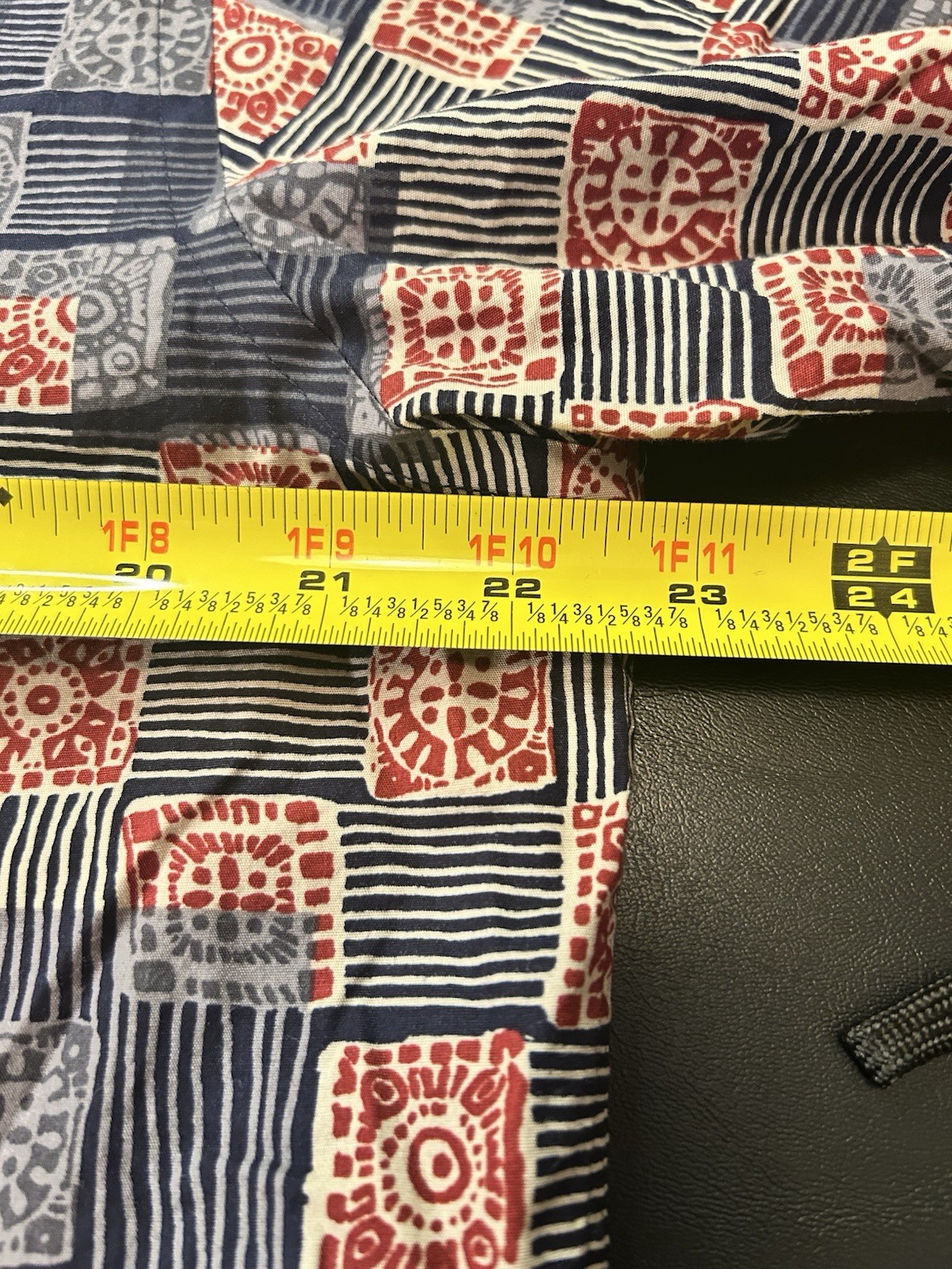 Daniel Cremieux Signature Collection Men’s Blue Geometric Short Sleeve Button-Up