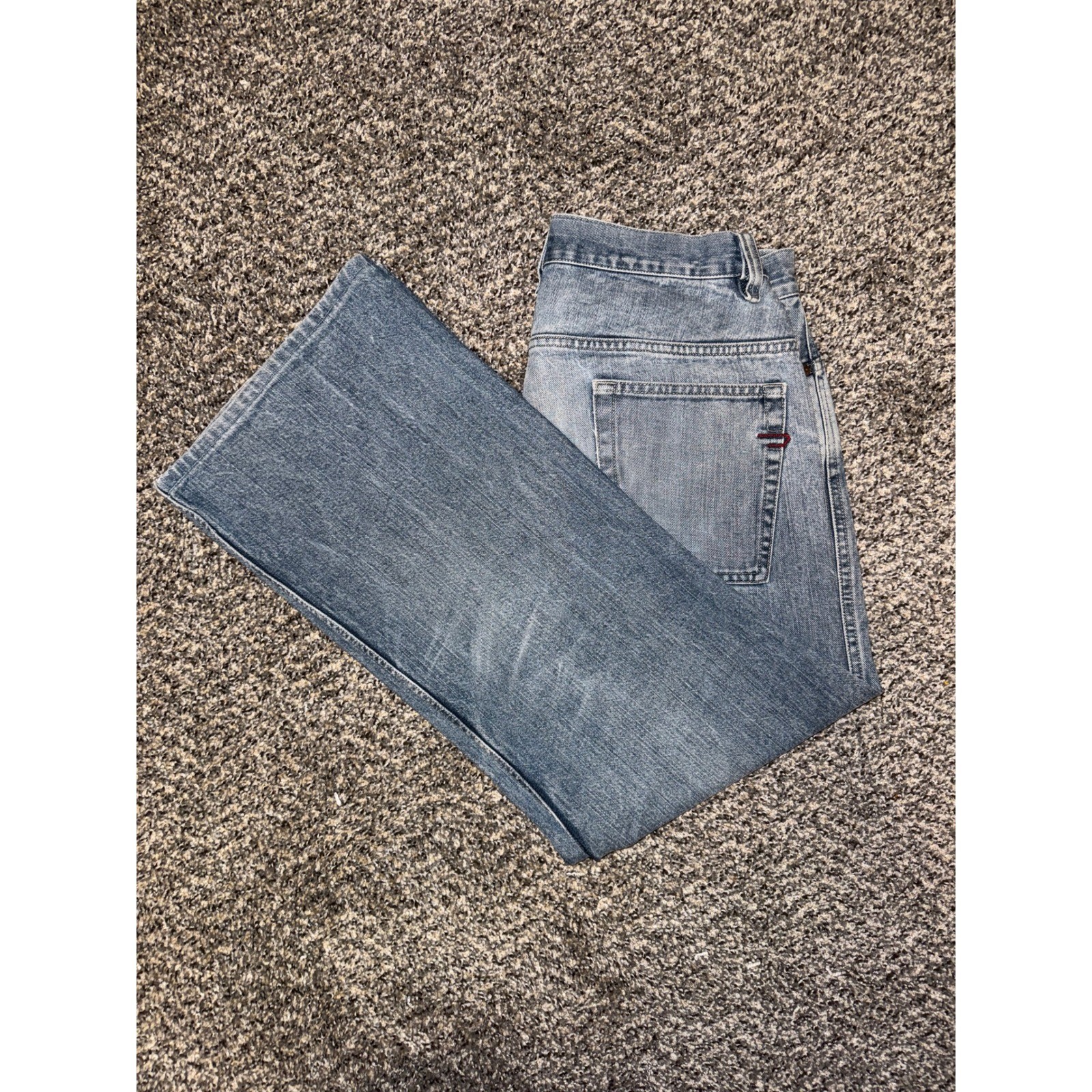 Diesel Ravix Jeans Mens 33 Light Wash Blue Bootcut Made in Italy