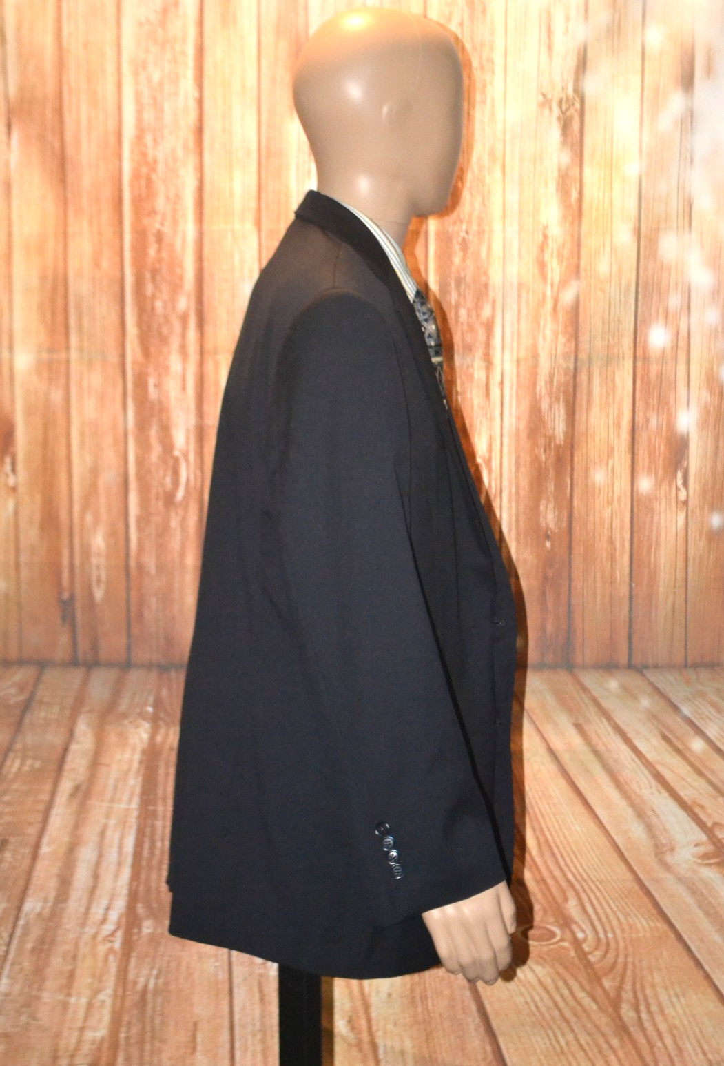 Brooks Brothers Men Madison 181 Estrato Black Wool Sports Coat Sz 46R