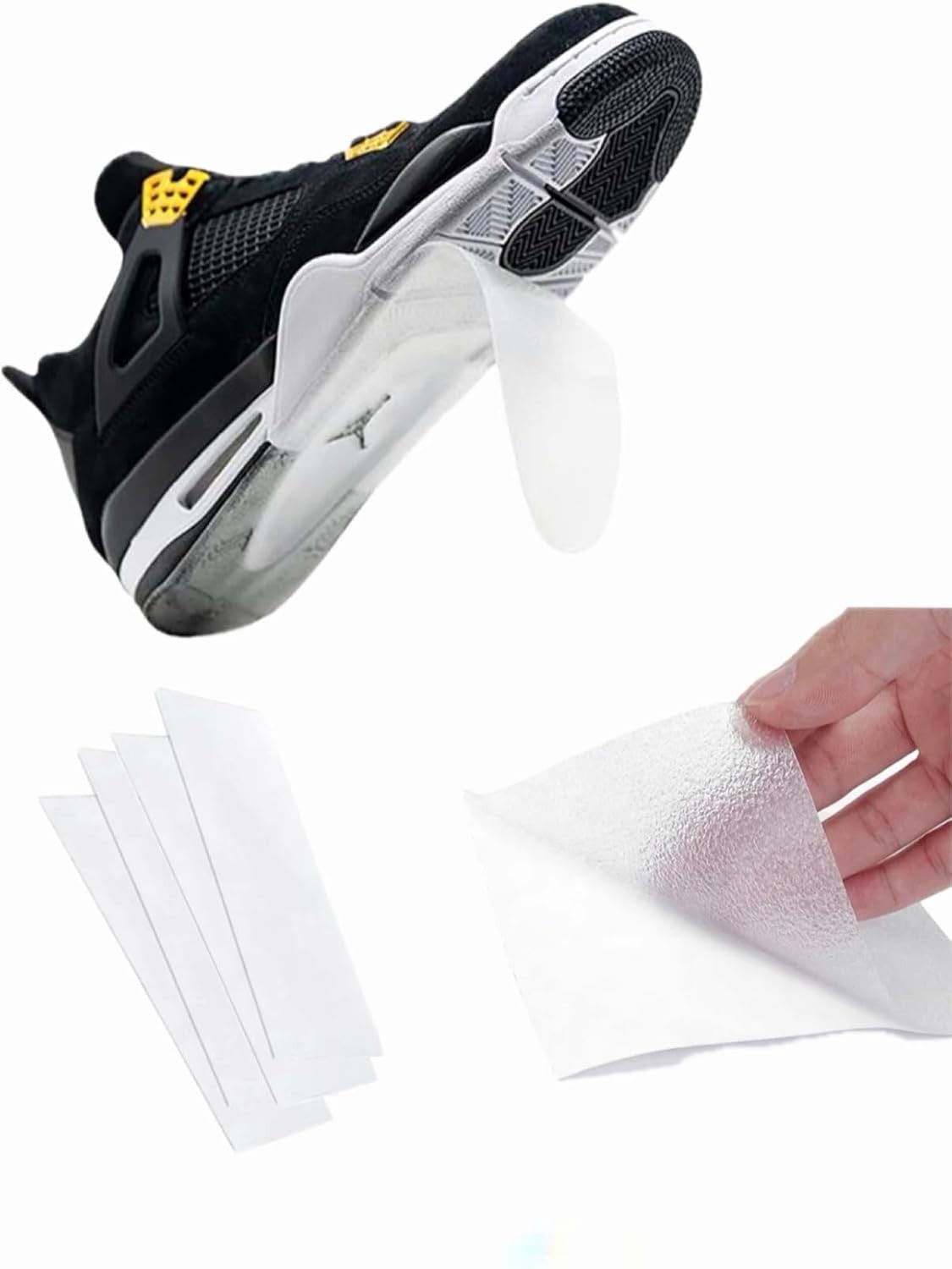 Sole Protectors 4 Pack – Clear Self-Adhesive Shoe Sole Guard & Anti-Slip Wear Re