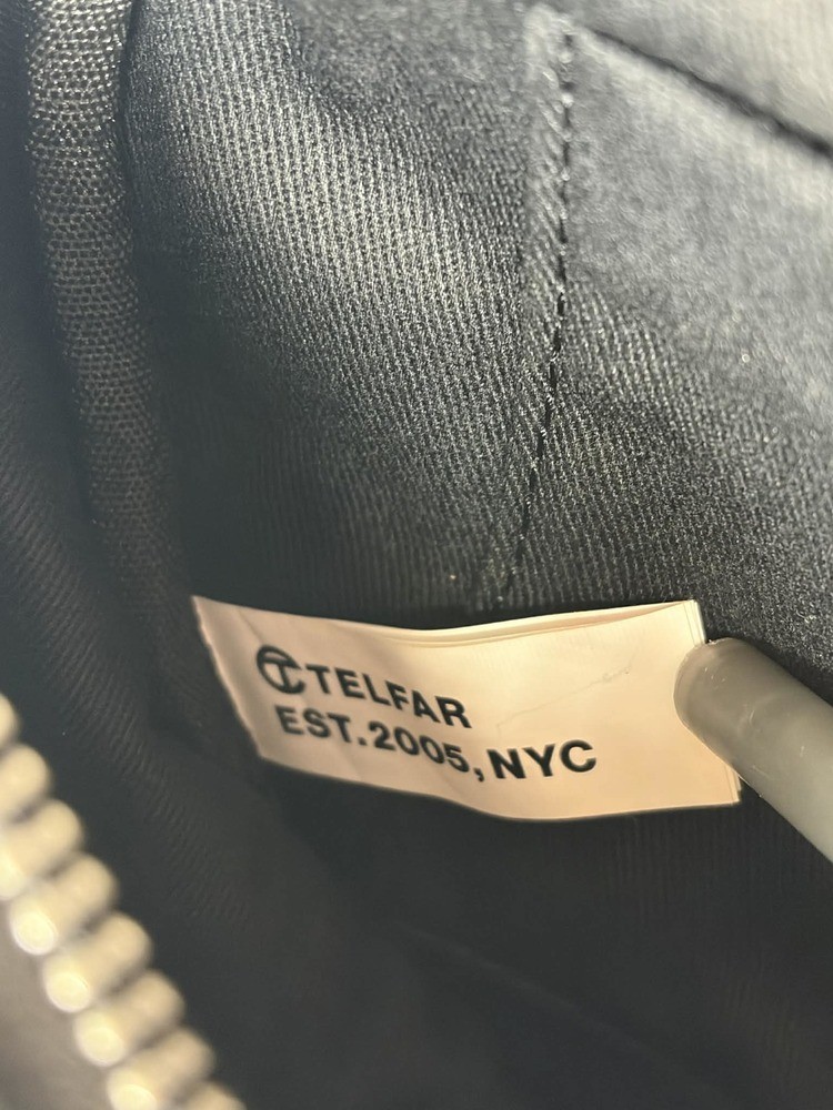 Telfar Circle Bag black Round Crossbody Unisex Leather Logo SPB JA-363887