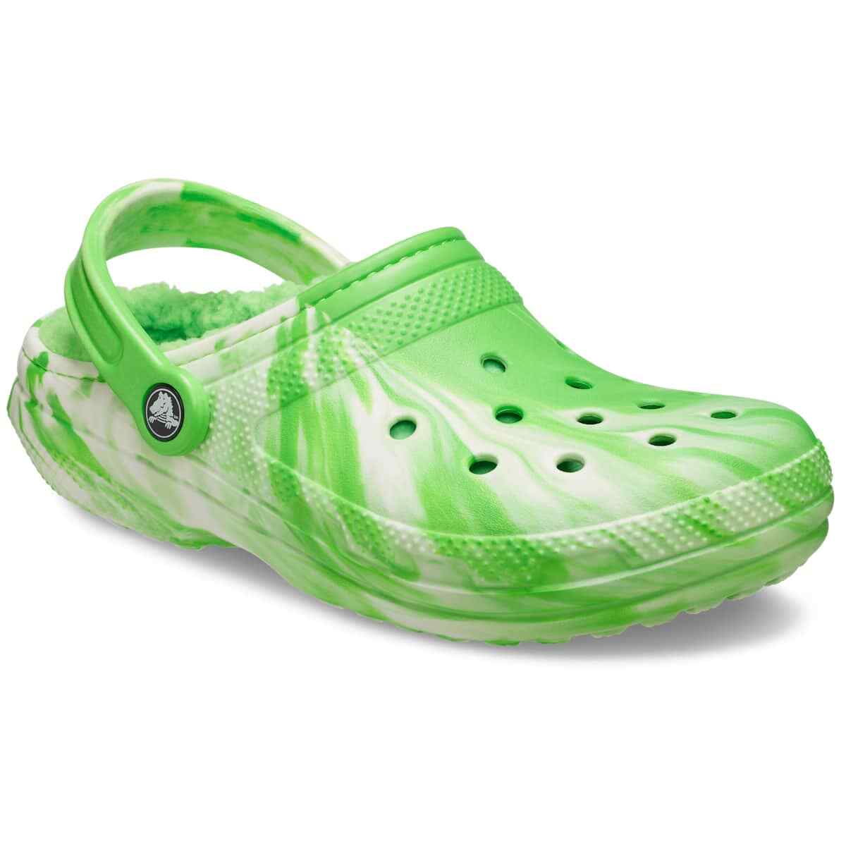 Crocs Classic Lined Glow-in-the-Dark Marbled Clog
