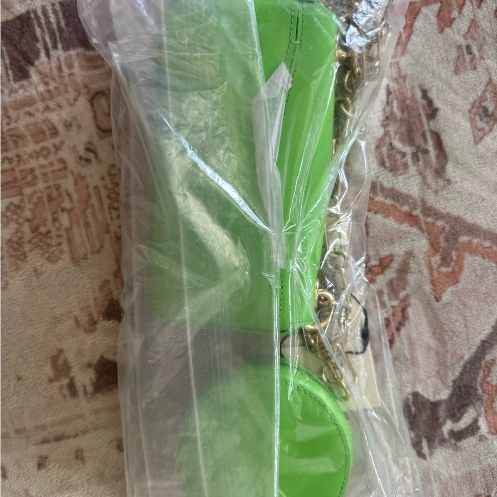 NWT Sandro Green Mini Purse Chain Strap Bag