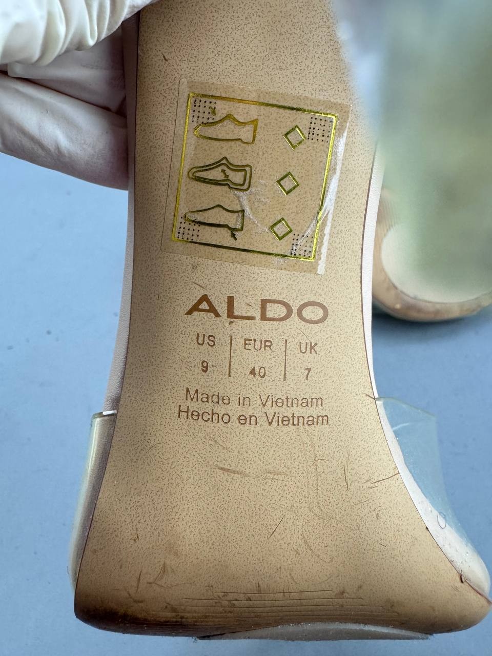 ALDO Annabrilden Bone Women’s Heeled Mules Beige Size 9