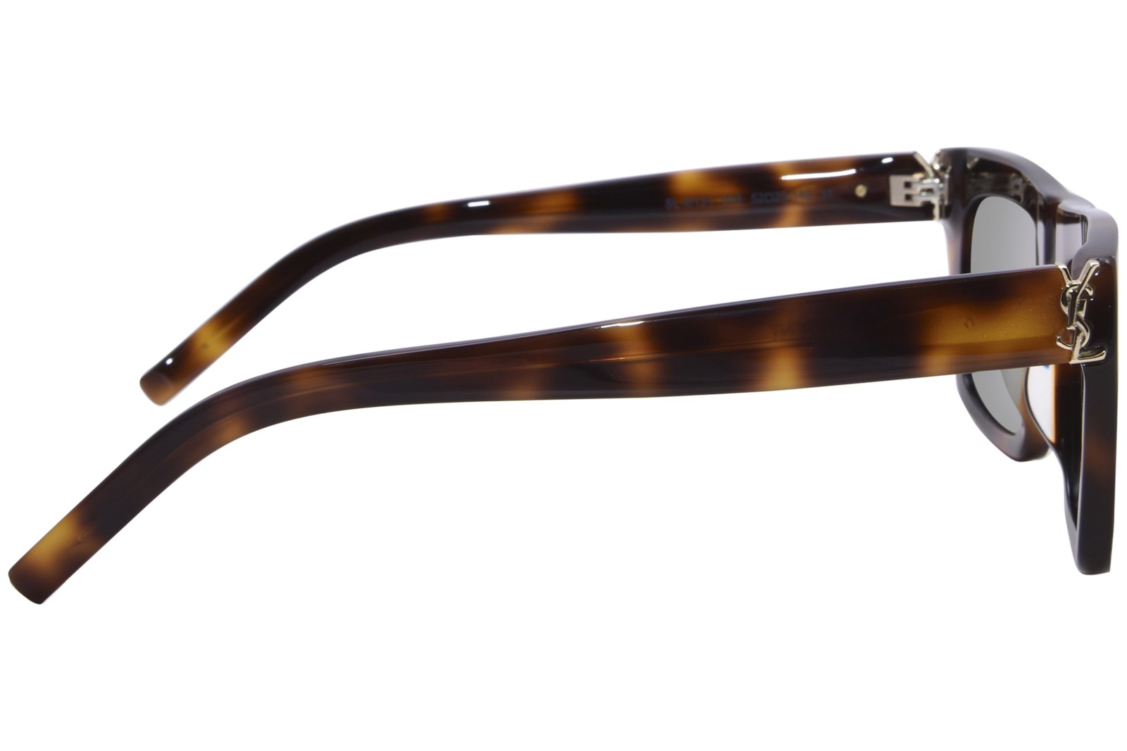 Saint Laurent SL-M131 003 Sunglasses Havana/Green Rectangle Shape 52mm