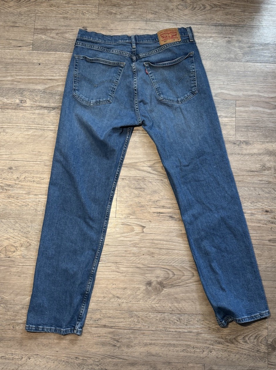 Levi’s 505 Series Men’s Blue Denim Straight Jeans Button Zip Regular Fit