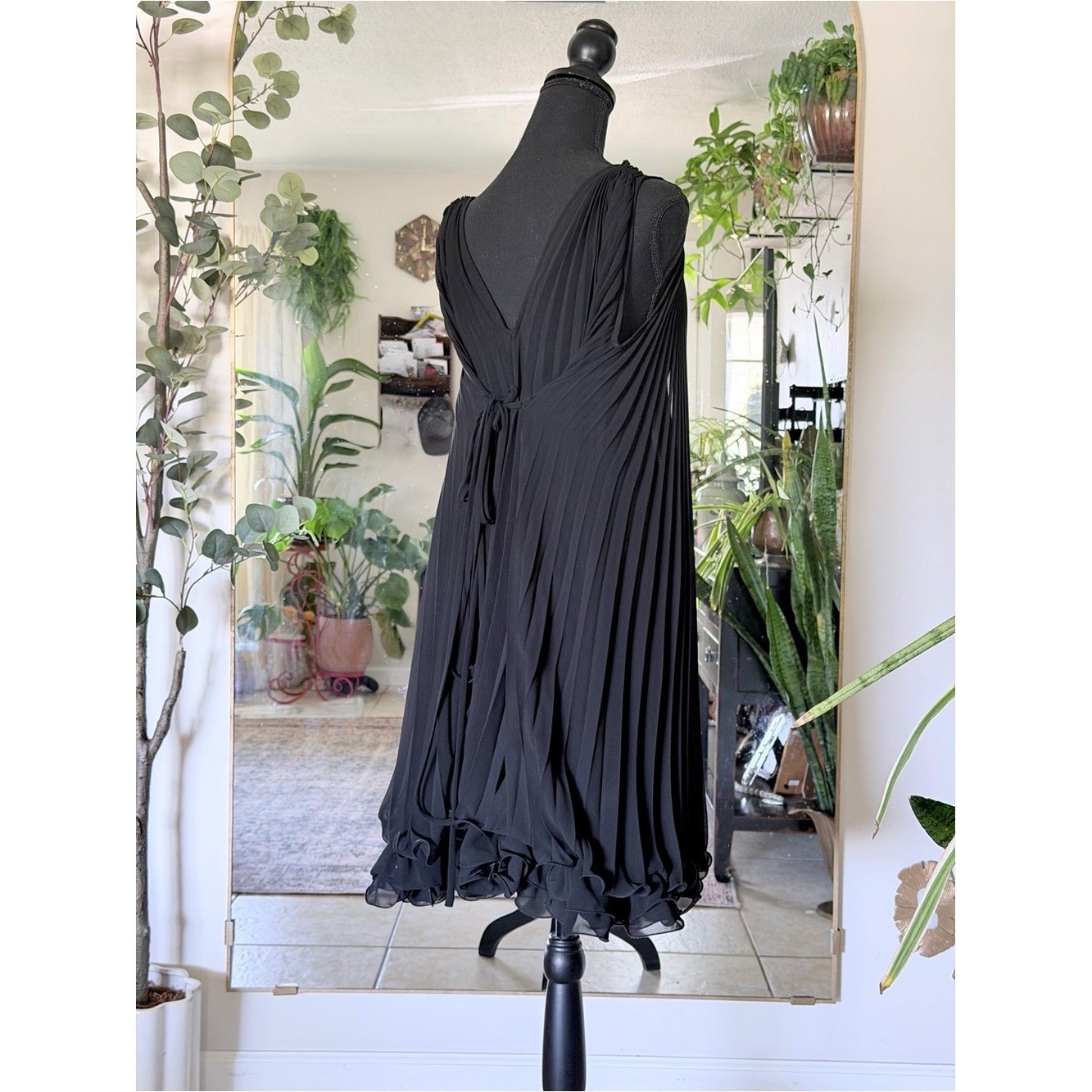 Alberto Makali Avant Garde Chiffon Bubble Hem Dress Gothic Fairy Grunge Mini Med